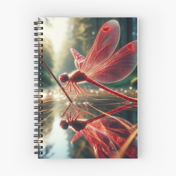 Item preview, Red Dragonfly in 70s Macro Lens – Retro AI Artwork with Vintage Detail for Animal Lovers on Clothing & Accessories designed and sold by knalpot-design.