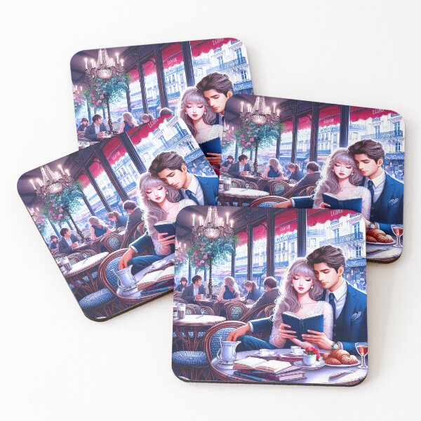 Item preview, Sweet Escape in Paris: Books, Coffee, and Love  designed and sold by Fantabulous.