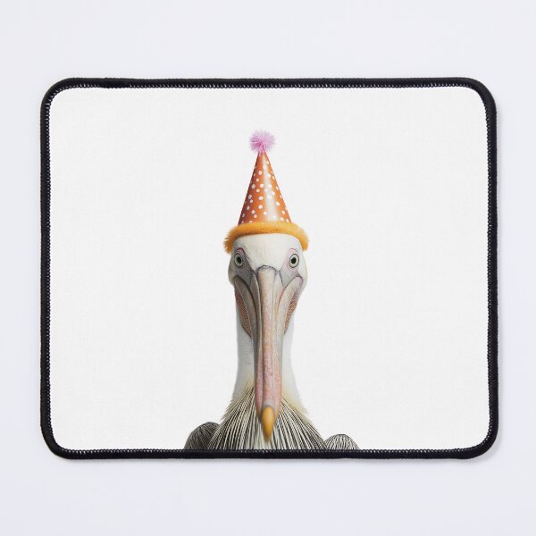 Item preview, Cute Pelican with Party Hat Birthday Celebration designed and sold by LazyOwlStore.