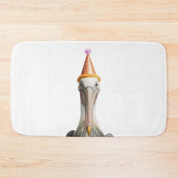 Item preview, Cute Pelican with Party Hat Birthday Celebration designed and sold by LazyOwlStore.