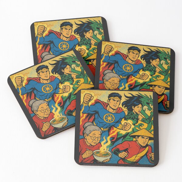 Item preview, Asian Superheroes Comic Art designed and sold by MindsInBloom.