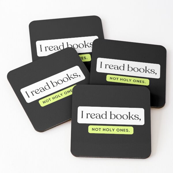 Item preview, I Read Books, Not Holy Ones – Smart Atheist Quote designed and sold by majownik.
