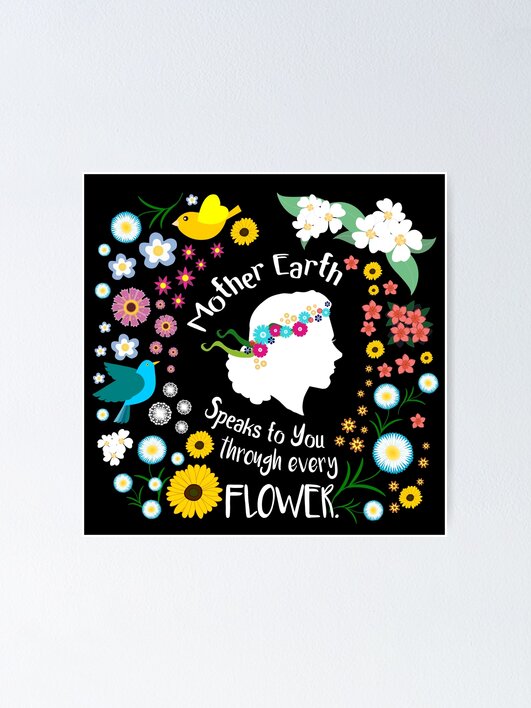 Thumbnail 1 of 3, Poster, Mother Earth Flower designed and sold by hjalte81.