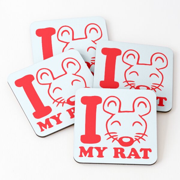 Item preview, I Love My Rat Text Saying Mouse Cute Little Pet designed and sold by shirt-o-mat.