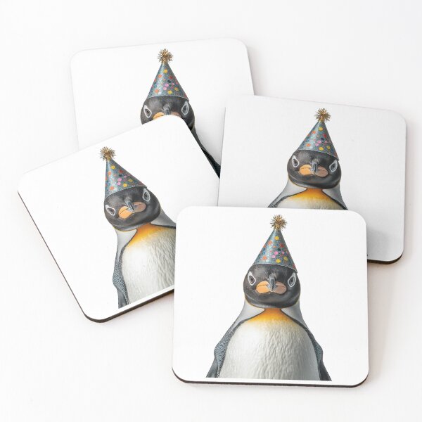 Item preview, Cute Penguin with Party Hat Birthday Celebration designed and sold by LazyOwlStore.