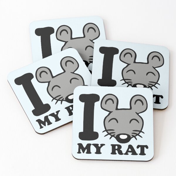 Item preview, I Love My Rat Text Saying Mouse Cute Little Pet designed and sold by shirt-o-mat.
