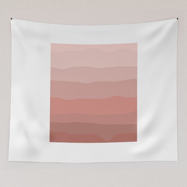 Item preview, Terracotta Sunset Waves – Aesthetic Earth Tone Abstract Art designed and sold by ChillVibes04.