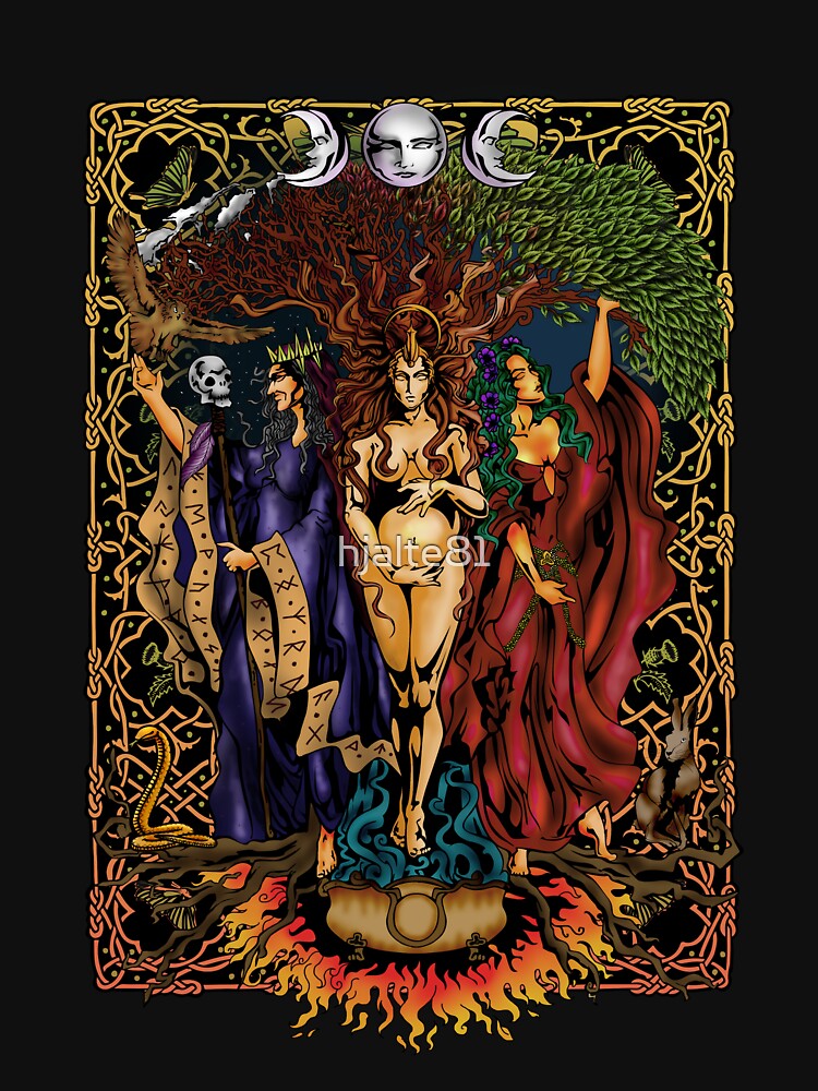 Thumbnail 7 of 7, Classic T-Shirt, Mother, Maiden and Crone designed and sold by hjalte81.