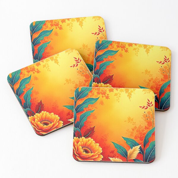 Item preview, Warm Botanical Bloom designed and sold by Health And Fitness Posts e-Store.