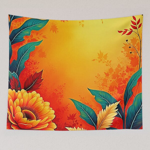Item preview, Warm Botanical Bloom designed and sold by Health And Fitness Posts e-Store.