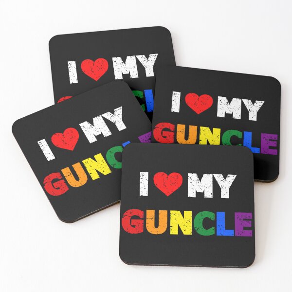 Item preview, I Love My Guncle I Heart My Gay Uncle designed and sold by MarOlv.