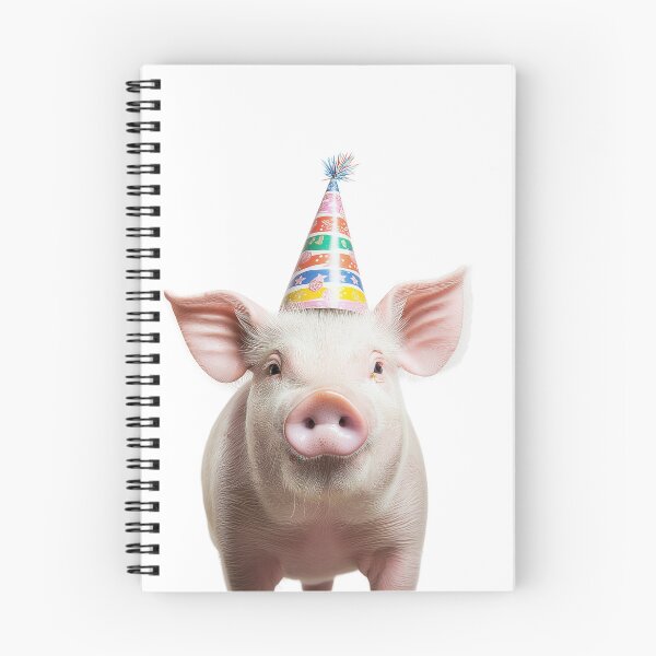 Item preview, Cute Pig with Party Hat Birthday Celebration designed and sold by LazyOwlStore.