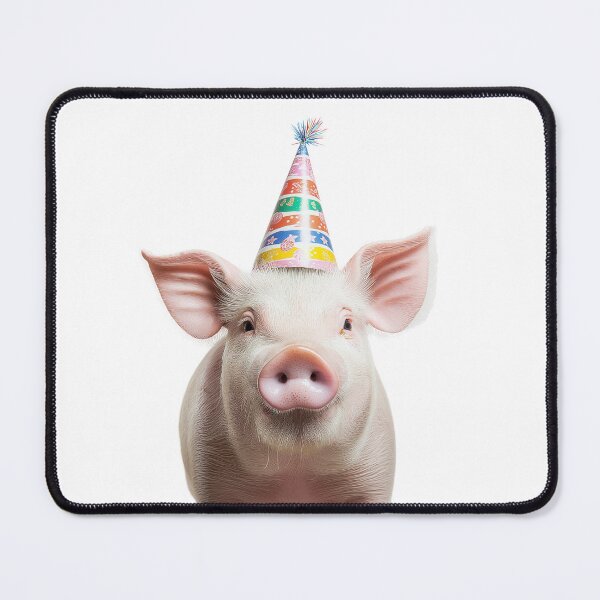 Item preview, Cute Pig with Party Hat Birthday Celebration designed and sold by LazyOwlStore.