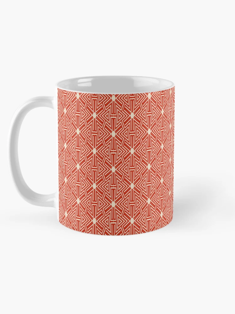 Thumbnail 5 of 6, Coffee Mug, Geometric Interlocking Triangle Pattern designed and sold by Patternfluent.