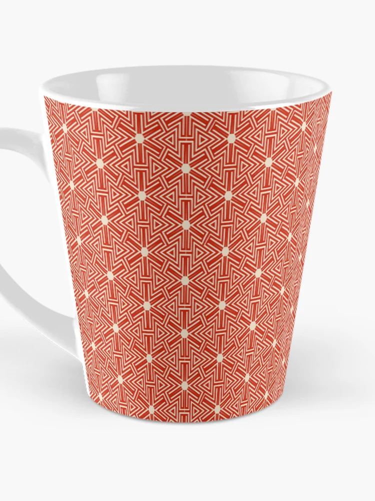 Thumbnail 3 of 4, Coffee Mug, Geometric Interlocking Triangle Pattern designed and sold by Patternfluent.