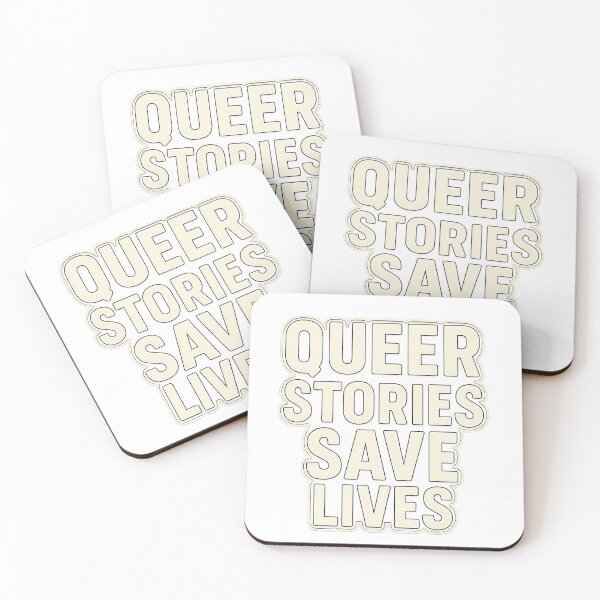Item preview, Queer Stories Save Lives – Bold Text Design designed and sold by Haus Of Sin.