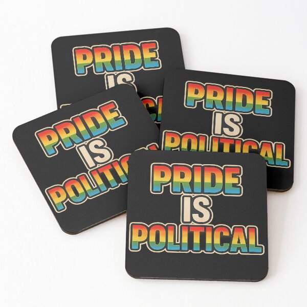Item preview, Pride is Political – Rainbow Typography designed and sold by Haus Of Sin.