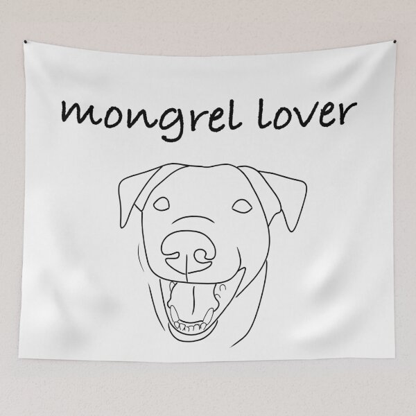 Item preview, Mongrel Lover Outline Design designed and sold by majownik.