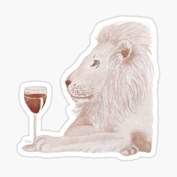Item preview, Oeno-Astrology: Leo in Wine 2 designed and sold by vinsurtoile.