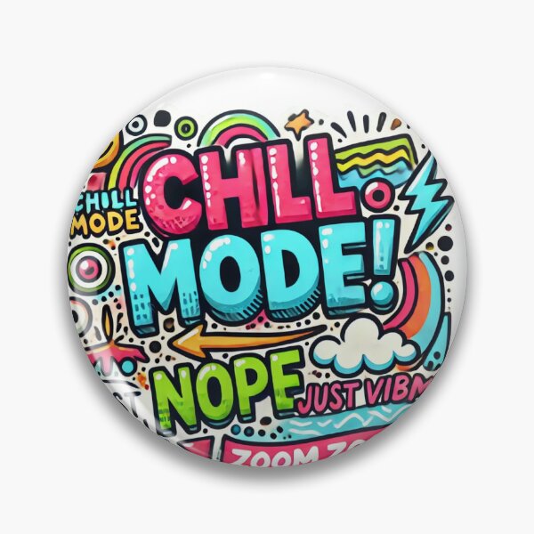 Artikelvorschau, Chill-Modus Sticker entworfen und verkauft von RedbubbleproGG.