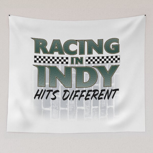 Item preview, Racing in Indy Hits Different (White) designed and sold by GX3-Creative.