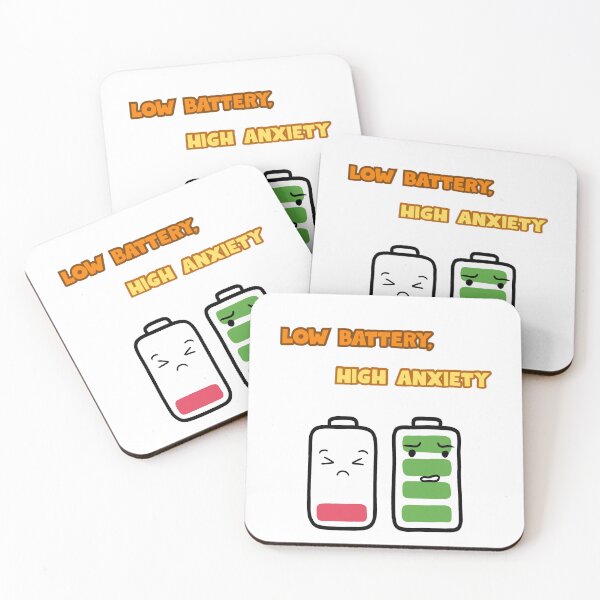 Item preview, Low Battery, High Anxiety designed and sold by majownik.