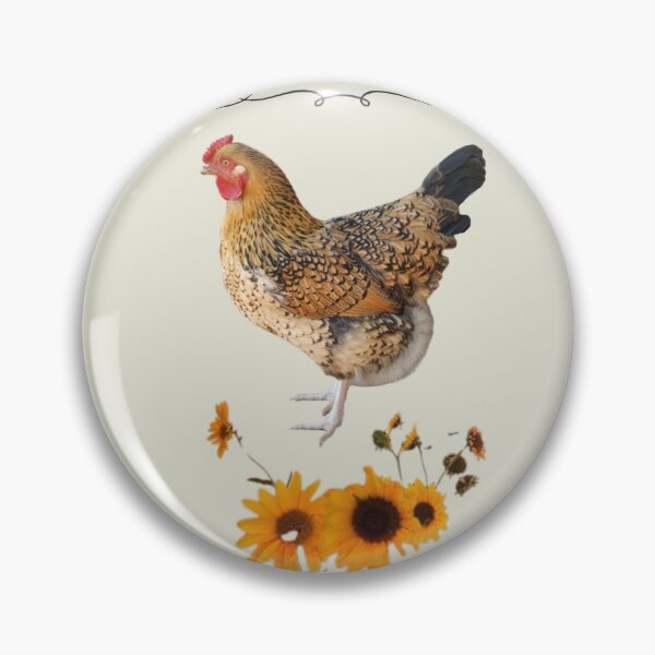 Item preview, Chicken and Sunflowers designed and sold by SimpleatHeart.