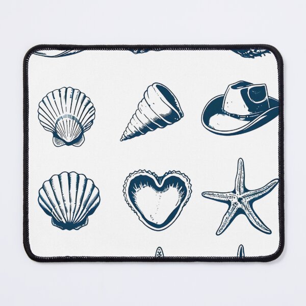 Item preview, Coastal Cowgirl – Shell and Cowgirl Hat Minimalist Design designed and sold by PeachyPeachPrnt.