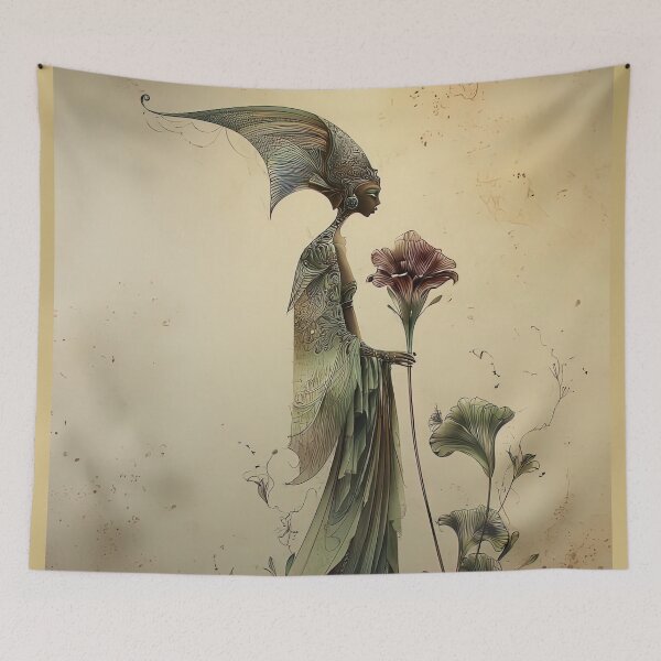 Item preview, Ethereal Bloom: A Floral Sentinel designed and sold by bloorose.