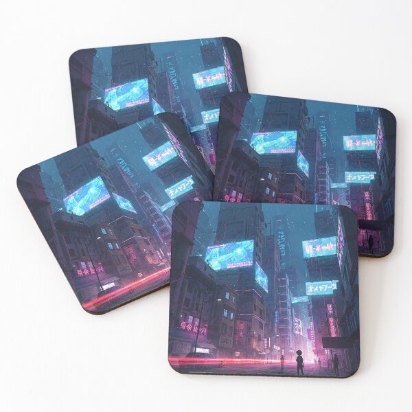 Item preview, Anime Neon Cityscape designed and sold by WeebWorkz.