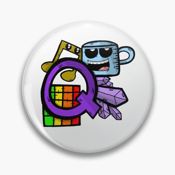 Item preview, Letter Q Sticker designed and sold by TheCartoonChaos.