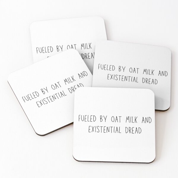 Item preview, Fueled by Oat Milk and Existential Dread designed and sold by majownik.