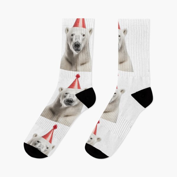 Item preview, Cute Polar Bear with Party Hat Birthday Celebration designed and sold by LazyOwlStore.
