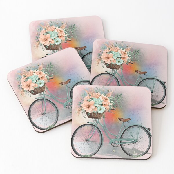 Item preview, Floral Bicycle Dreams-Love in Spring designed and sold by ChenEngEng.