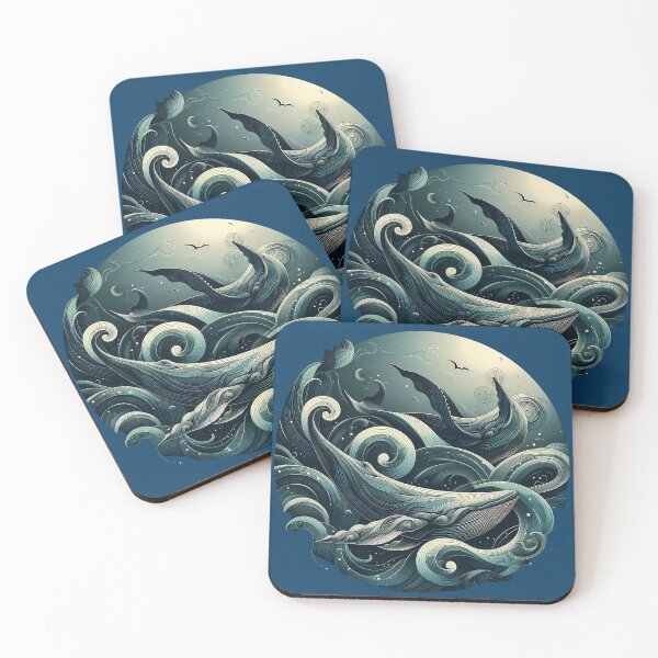 Item preview, Whale Song Under a Moonlit Wave designed and sold by Graphisphere.
