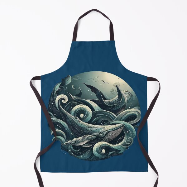 Item preview, Whale Song Under a Moonlit Wave designed and sold by Graphisphere.