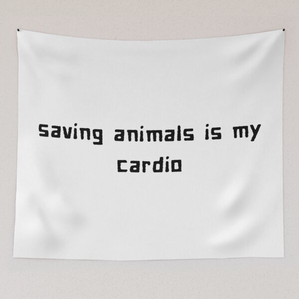 Item preview, Saving Animals Is My Cardio designed and sold by majownik.