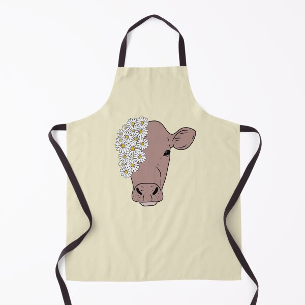 Item preview, Floral Cow Head – Cute Cow with Daisies Illustration designed and sold by majownik.