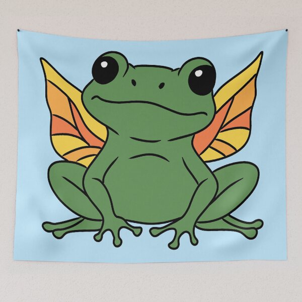 Item preview, Fairy Frog – Kawaii Magical Frog with Wings designed and sold by majownik.