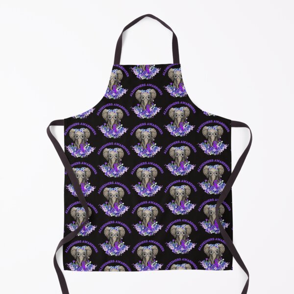 Item preview, Alzheimer’s Awareness – Purple Elephant with Bow Support Design designed and sold by WHDProduction45.