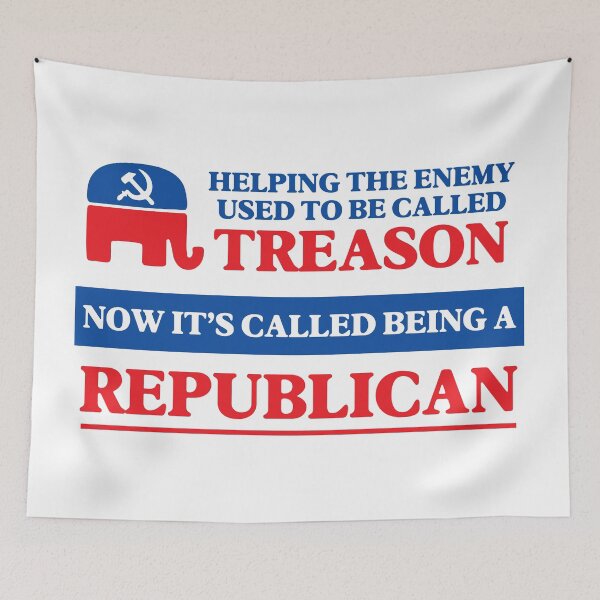 Item preview, Republicans = Treason (Anti-Trump) designed and sold by SabbaticalSteve.