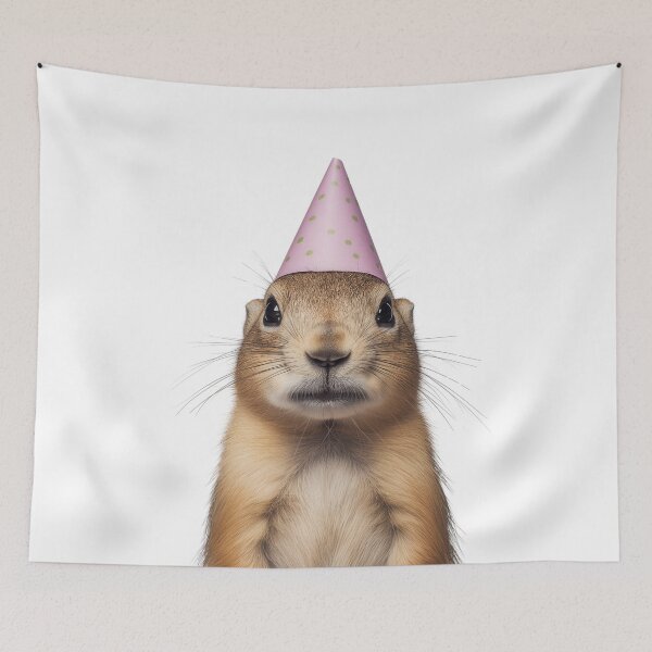 Item preview, Cute Prairie dog with Party Hat Birthday Celebration designed and sold by LazyOwlStore.