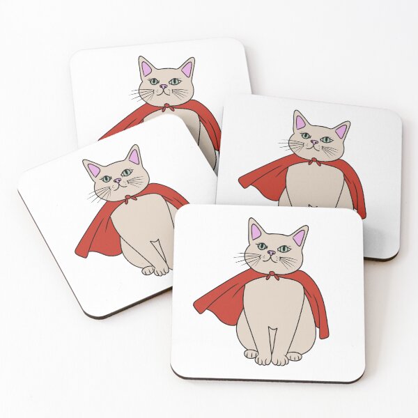 Item preview, Super Cat – Heroic Cat with Cape designed and sold by majownik.
