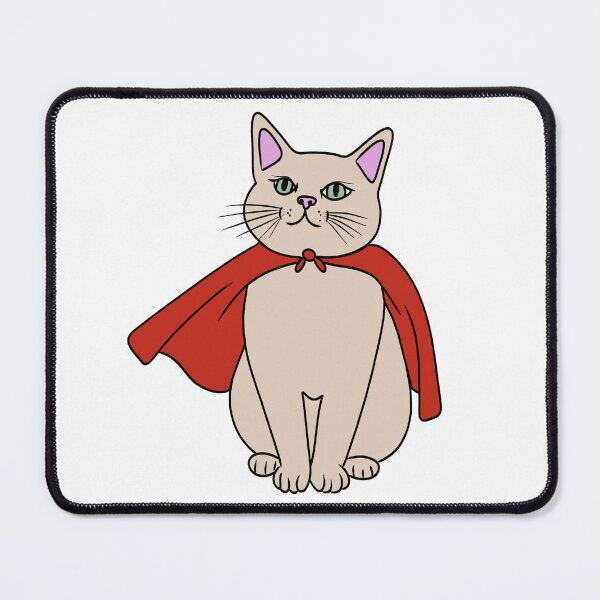 Item preview, Super Cat – Heroic Cat with Cape designed and sold by majownik.