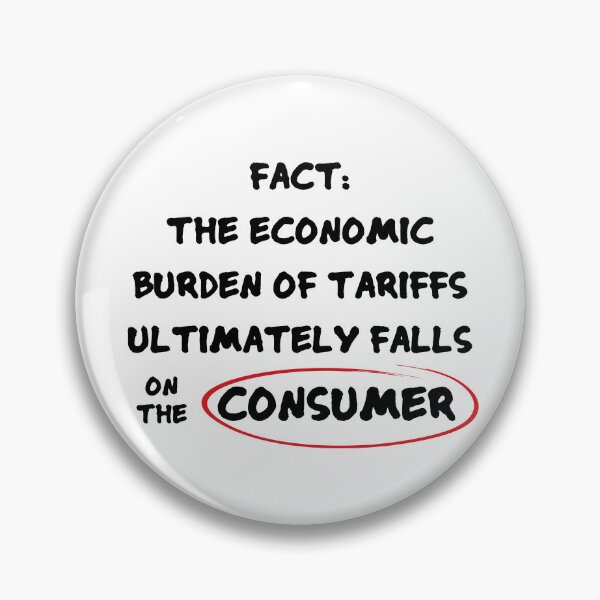 Item preview, DONALD TRUMP CONSUMER (White) TARIFF MEME STICKER designed and sold by SabbaticalSteve.