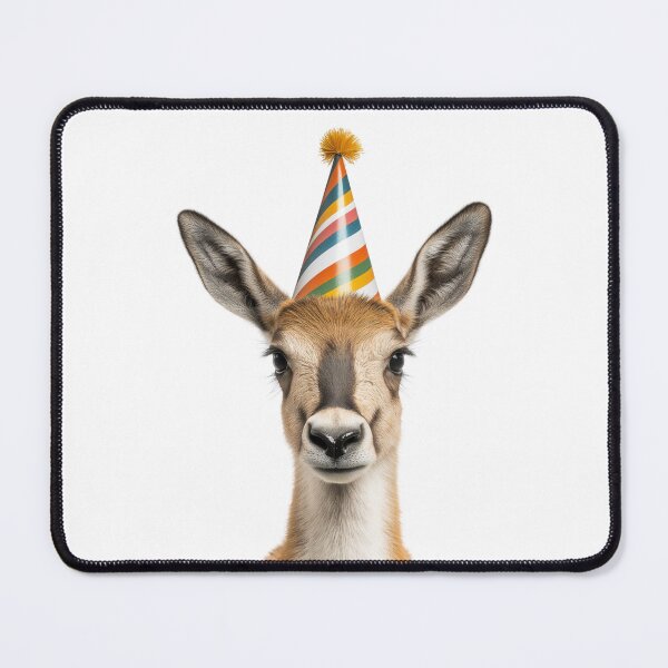 Item preview, Cute Pronghorn with Party Hat Birthday Celebration designed and sold by LazyOwlStore.