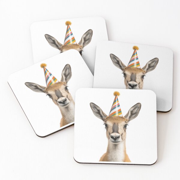 Item preview, Cute Pronghorn with Party Hat Birthday Celebration designed and sold by LazyOwlStore.