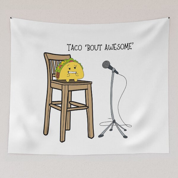 Item preview, Taco ’Bout Awesome – Funny Taco Stand-Up Design designed and sold by majownik.