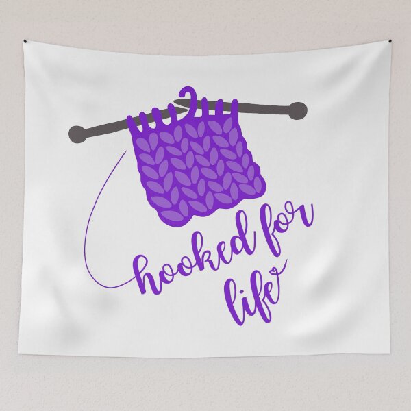 Item preview, Hooked for Life – Crochet Lover Design designed and sold by majownik.