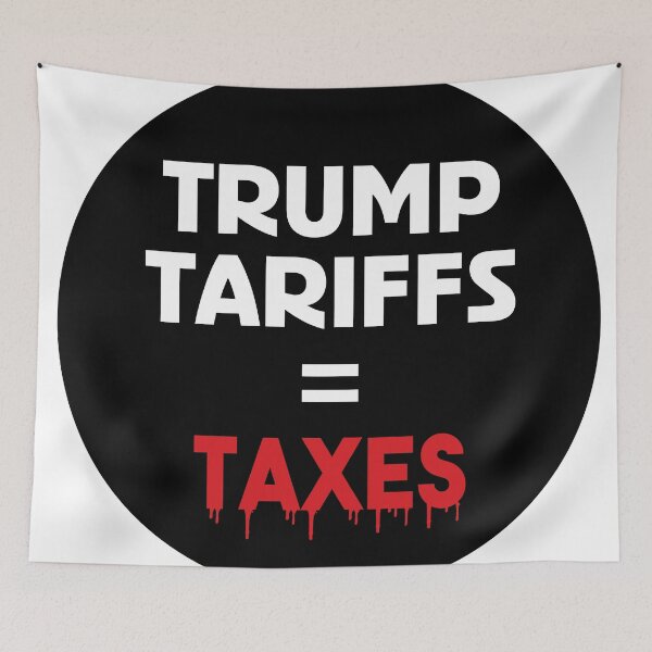 Item preview, DONALD TRUMP TARIFFS ARE TAXES TARIFF MEME STICKER designed and sold by SabbaticalSteve.